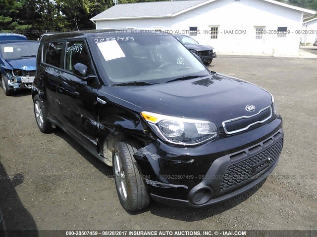 KNDJN2A28G7400682 - 2016 KIA SOUL BLACK photo 1