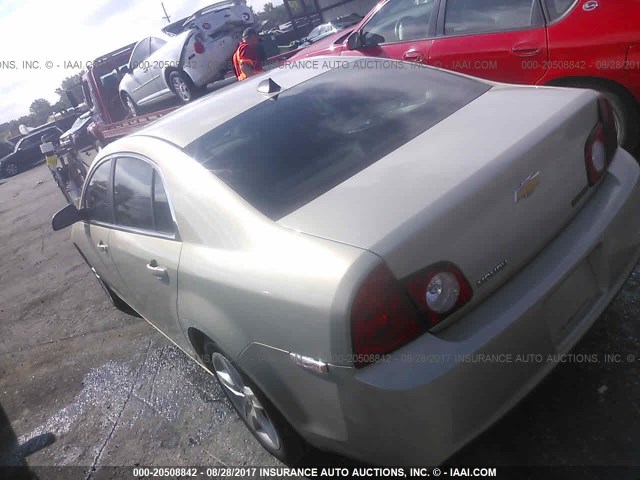 1G1ZB5E08CF160029 - 2012 CHEVROLET MALIBU LS 金色 照片 3