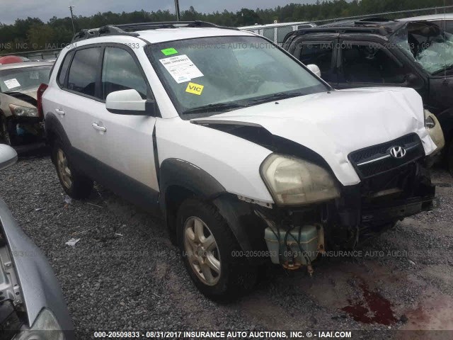 KM8JN12DX5U213111 - 2005 HYUNDAI TUCSON GLS/LX WHITE photo 1