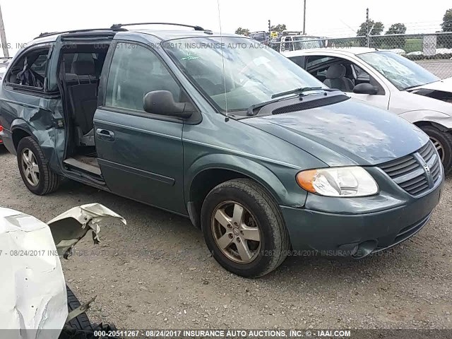 2D4GP44L37R164951 - 2007 DODGE GRAND CARAVAN SXT Light Blue photo 1