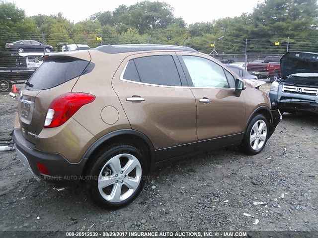 KL4CJESB3GB685352 - 2016 BUICK ENCORE BROWN photo 4