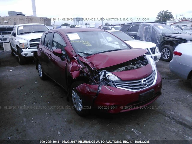 3N1CE2CP2FL360811 - 2015 NISSAN VERSA NOTE S/S PLUS/SV/SL/SR RED photo 6