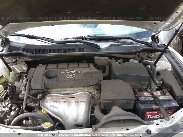 4T4BF3EK7AR068200 - 2010 TOYOTA CAMRY SE/LE/XLE SILVER photo 10