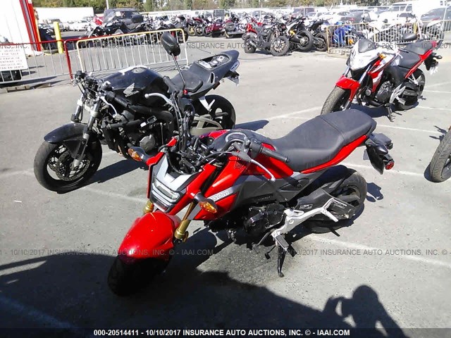 MLHJC6117H5204585 - 2017 HONDA GROM 125 RED photo 2