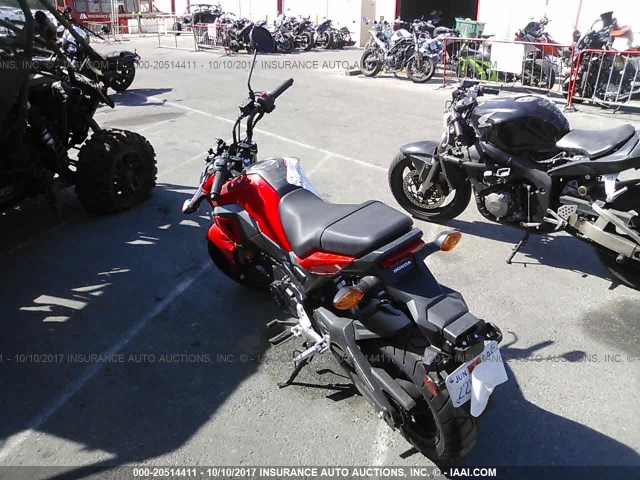 MLHJC6117H5204585 - 2017 HONDA GROM 125 RED photo 3