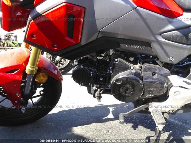 MLHJC6117H5204585 - 2017 HONDA GROM 125 RED photo 9