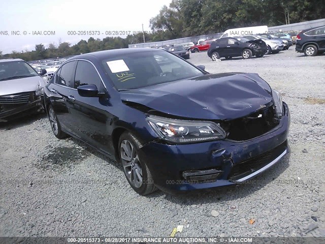 1HGCR2F59EA294714 - 2014 HONDA ACCORD SPORT Қою көк фото 1