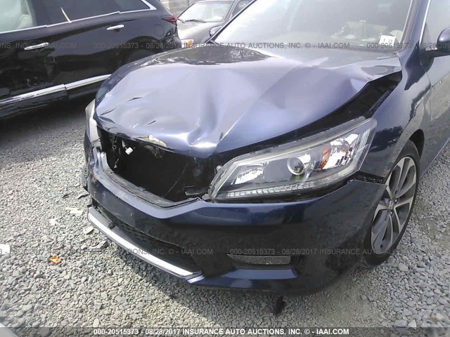 1HGCR2F59EA294714 - 2014 HONDA ACCORD SPORT Қою көк фото 6