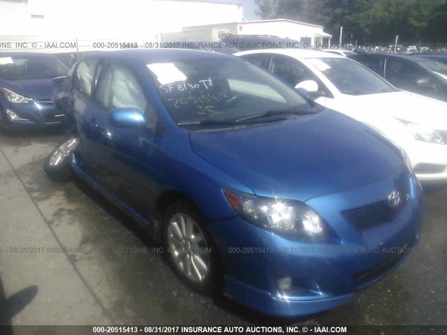 2T1BU4EE5AC270728 - 2010 TOYOTA COROLLA S/LE/XLE BLUE photo 1