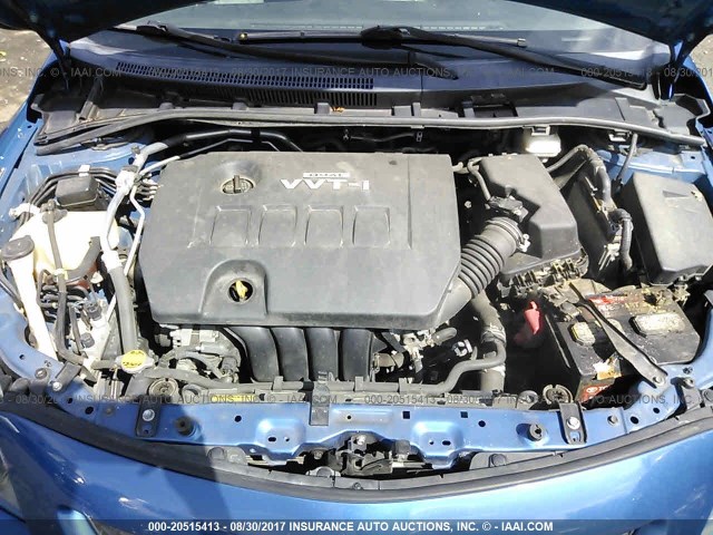 2T1BU4EE5AC270728 - 2010 TOYOTA COROLLA S/LE/XLE BLUE photo 10