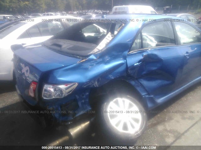 2T1BU4EE5AC270728 - 2010 TOYOTA COROLLA S/LE/XLE BLUE photo 6