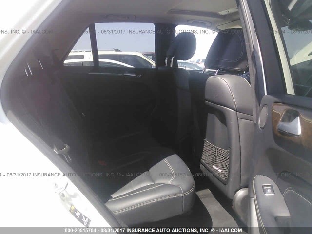 4JGDA5HBXCA044020 - 2012 MERCEDES-BENZ ML 350 4MATIC WHITE photo 8