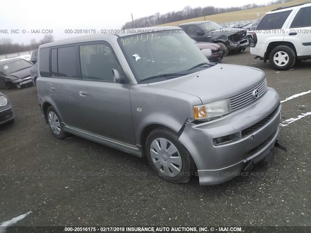 JTLKT324664118528 - 2006 TOYOTA SCION XB SILVER photo 1