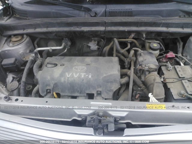 JTLKT324664118528 - 2006 TOYOTA SCION XB SILVER photo 10