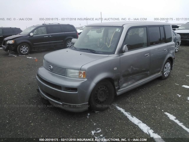 JTLKT324664118528 - 2006 TOYOTA SCION XB SILVER photo 2