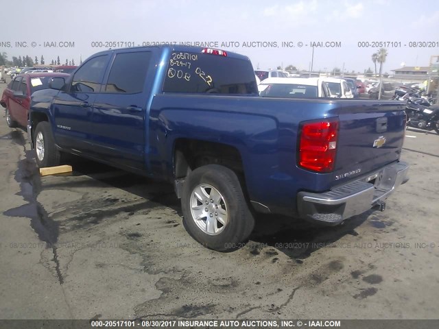 3GCPCREC4FG372491 - 2015 CHEVROLET SILVERADO C1500 LT BLUE photo 3