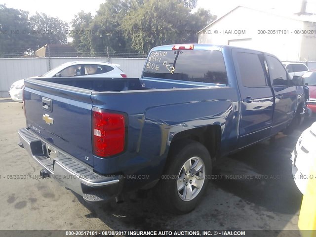 3GCPCREC4FG372491 - 2015 CHEVROLET SILVERADO C1500 LT BLUE photo 4