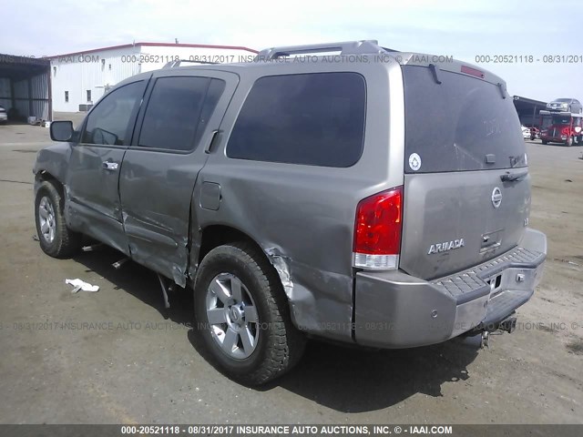 5N1AA08C37N702550 - 2007 NISSAN ARMADA SE/LE GOLD photo 3