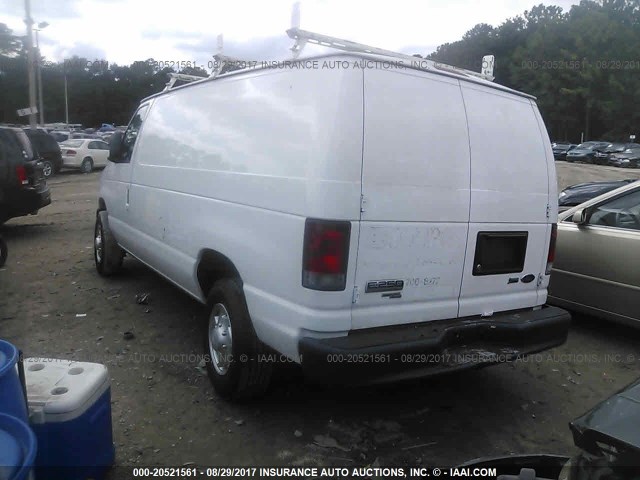 1FTNE2EW7EDA33867 - 2014 FORD ECONOLINE E250 VAN WHITE photo 3