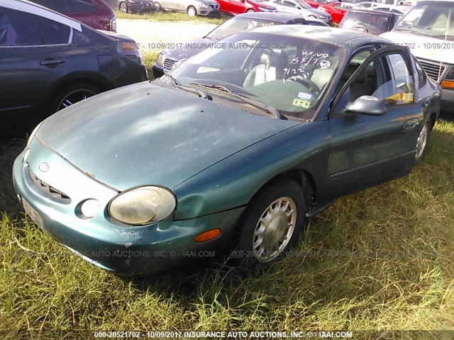 1FALP53S4TG159981 - 1996 FORD TAURUS LX GREEN photo 2