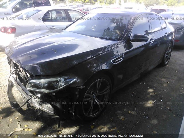 WBSFV9C5XED097773 - 2014 BMW M5 BLACK photo 2