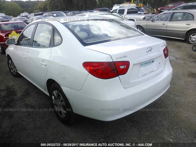 KMHDU46D49U716506 - 2009 HYUNDAI ELANTRA GLS/SE WHITE photo 3