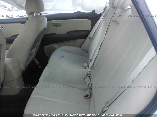 KMHDU46D49U716506 - 2009 HYUNDAI ELANTRA GLS/SE WHITE photo 8