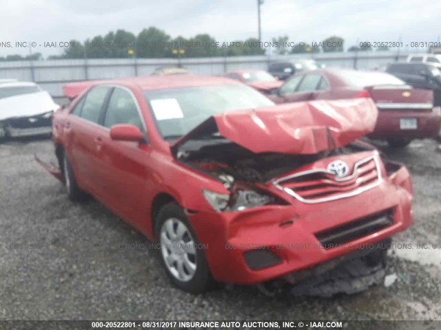4T1BF3EK3BU129764 - 2011 TOYOTA CAMRY SE/LE/XLE RED photo 1