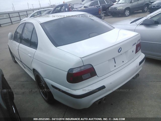 WBSDE93403CF92861 - 2003 BMW M5 WHITE photo 3