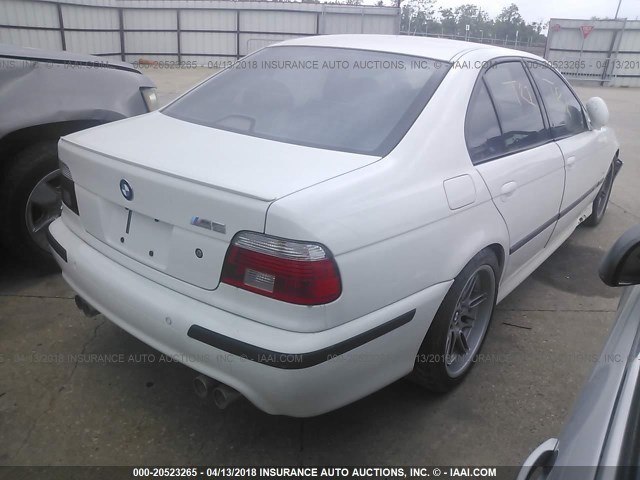 WBSDE93403CF92861 - 2003 BMW M5 WHITE photo 4