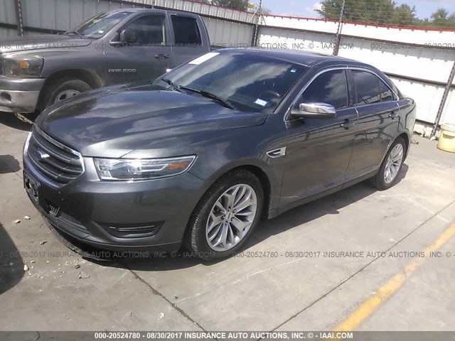 1FAHP2F80GG134327 - 2016 FORD TAURUS LIMITED GRAY photo 2