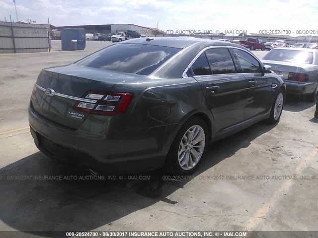 1FAHP2F80GG134327 - 2016 FORD TAURUS LIMITED GRAY photo 4