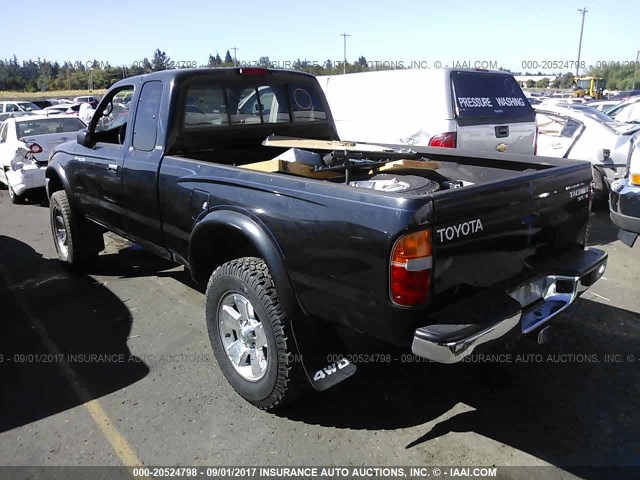 4TAWN72N2XZ550721 - 1999 TOYOTA TACOMA XTRACAB BLACK photo 3