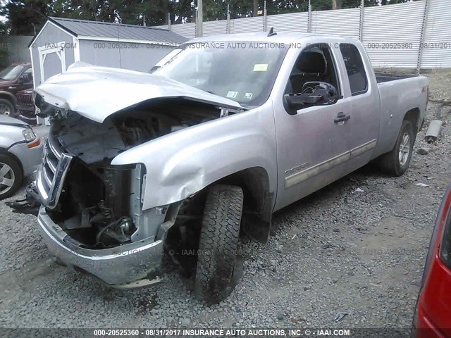 1GTR2VE74CZ147930 - 2012 GMC SIERRA K1500 SLE SILVER photo 2