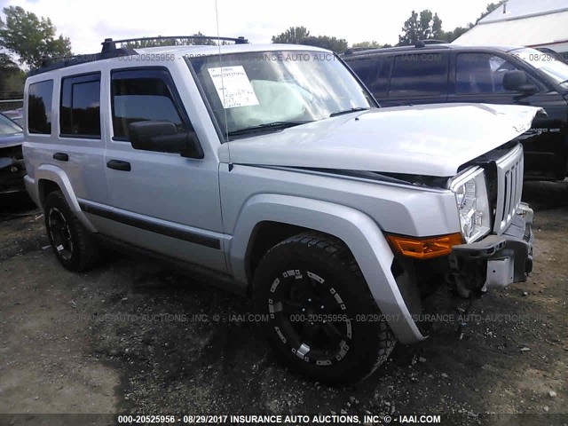 1J8HG48N26C212520 - 2006 JEEP COMMANDER SILVER photo 1