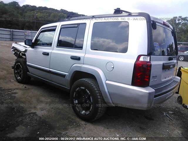 1J8HG48N26C212520 - 2006 JEEP COMMANDER SILVER photo 3
