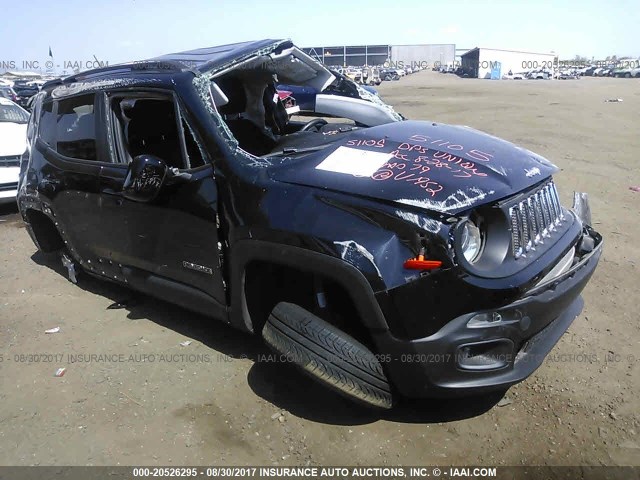 ZACCJABT0FPB71952 - 2015 JEEP RENEGADE LATITUDE BLACK photo 1