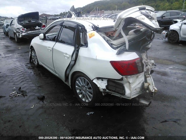 JF1GE61658G518801 - 2008 SUBARU IMPREZA 2.5I WHITE photo 3