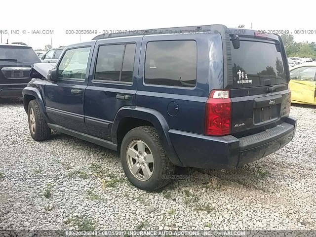 1J8HG48K76C221638 - 2006 JEEP COMMANDER BLUE photo 3