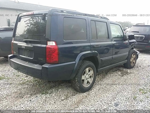 1J8HG48K76C221638 - 2006 JEEP COMMANDER BLUE photo 4