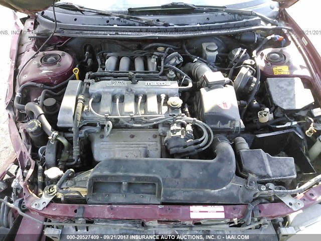 1YVGE31A8P5224018 - 1993 MAZDA MX-6 MAROON photo 10