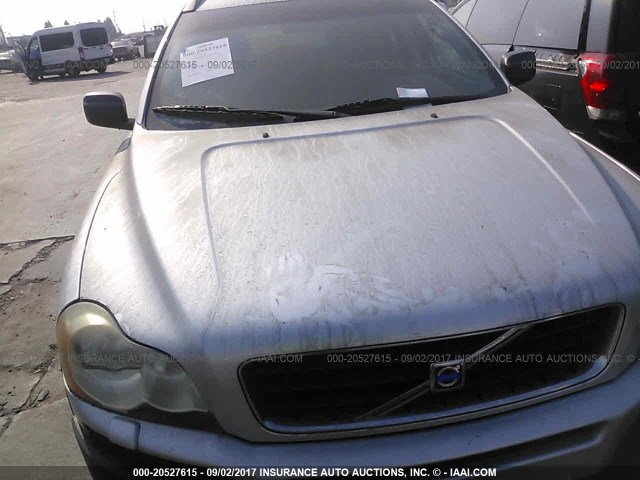 YV1CZ91H341094039 - 2004 VOLVO XC90 T6 GRAY photo 6