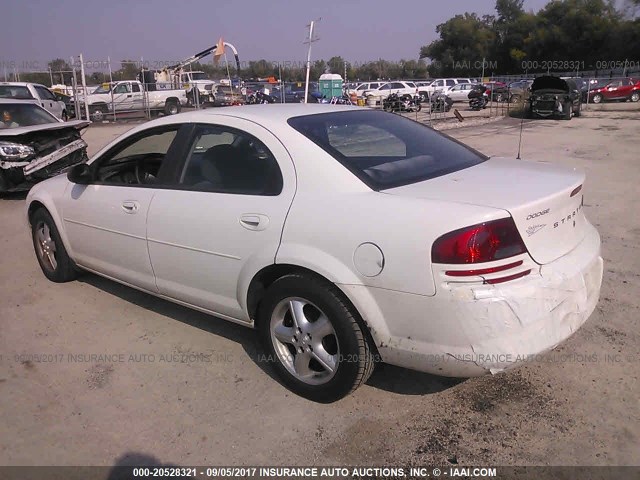 1B3EL46R85N617829 - 2005 DODGE STRATUS SXT WHITE photo 3