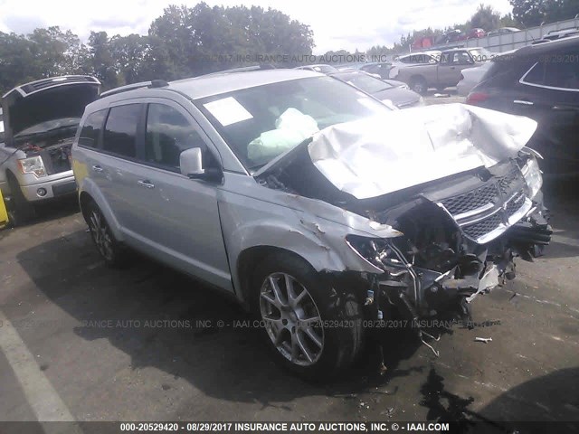 3D4PG3FG9BT515572 - 2011 DODGE JOURNEY CREW SILVER photo 1