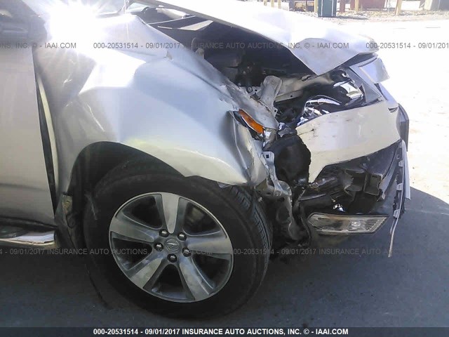 2HNYD2H31CH536323 - 2012 ACURA MDX TECHNOLOGY SILVER photo 6