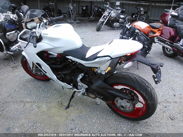 ZDMVABDSXHB002479 - 2017 DUCATI SUPERSPORT WHITE photo 3