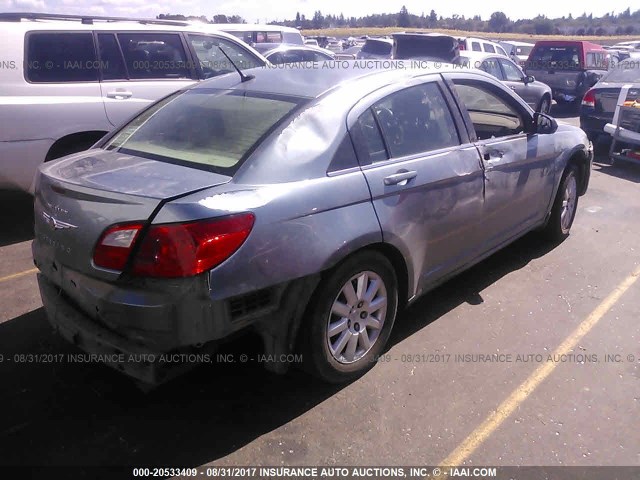 1C3CC4FB9AN126175 - 2010 CHRYSLER SEBRING TOURING GRAY photo 4