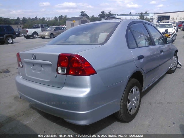 2HGES16314H552858 - 2004 HONDA CIVIC DX VP 银色 照片 4