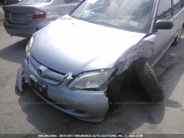 2HGES16314H552858 - 2004 HONDA CIVIC DX VP 银色 照片 6