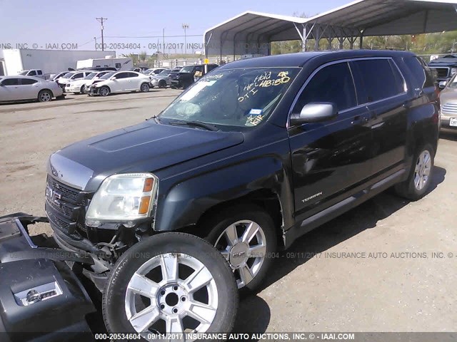 2CTALMEC9B6284135 - 2011 GMC TERRAIN SLE GRAY photo 2